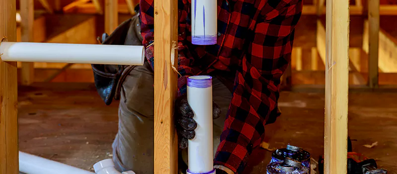 Process of Rough In Plumbing in Dixie, Mississauga